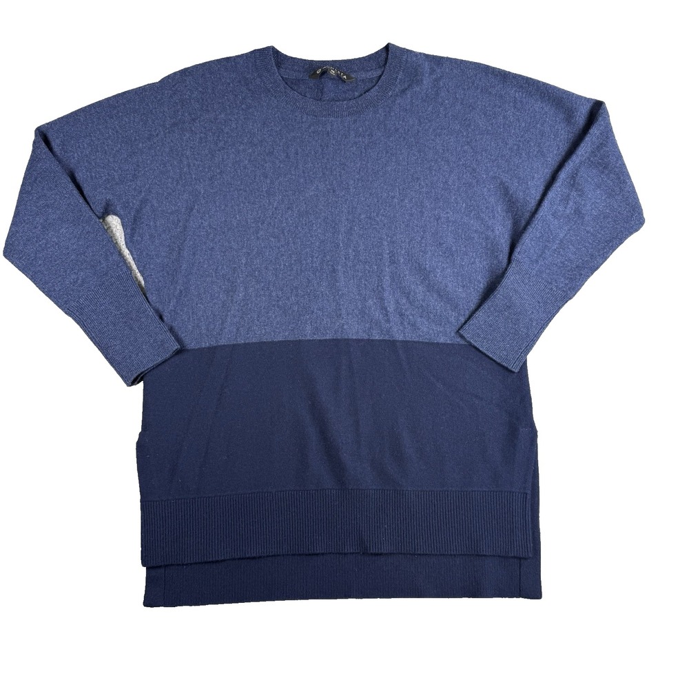 Athleta‎ Sweater Womens XS Blue Wool Cashmere Stargazer Pullover Tunic Casual